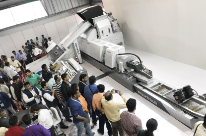 in-house waste plastic recycling machine in Plastindia 2018